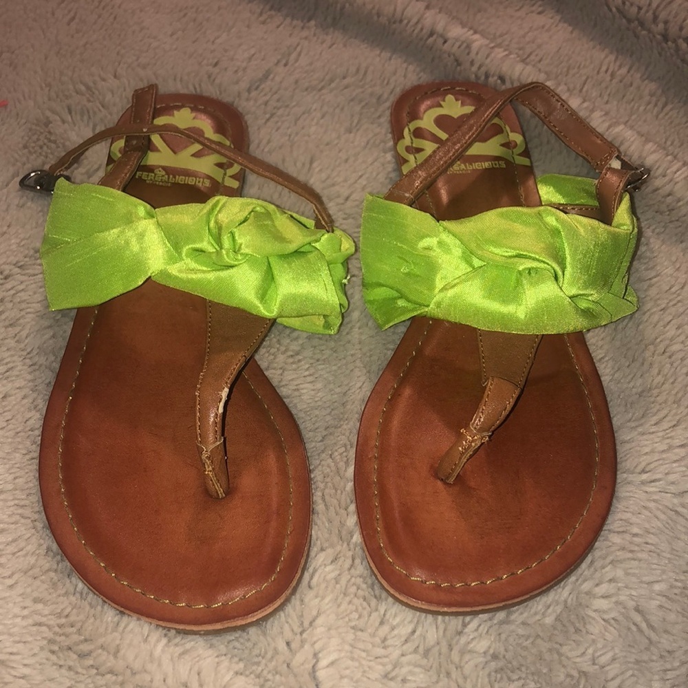NWT Fergalicious by Fergie T-strap Sandals, size 6.5
